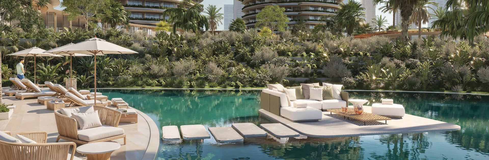 Благоустройство The Residences at The Dubai Beach EDITION