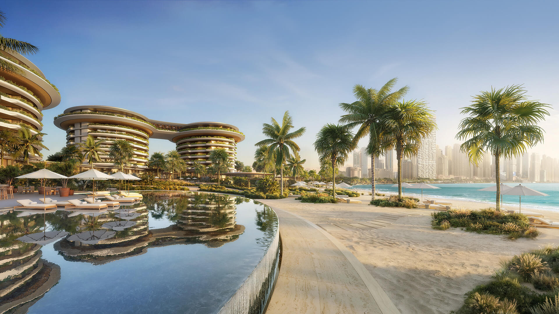 Расположение The Residences at The Dubai Beach EDITION